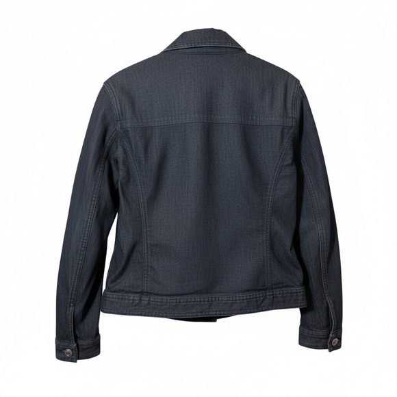 Chico’s Platinum Embellished Denim Jacket – Size 1 (M 8–10) - Picture 3 of 7